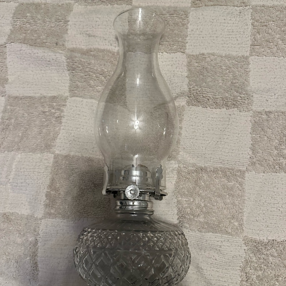 Elegant Glass Oil Lamp